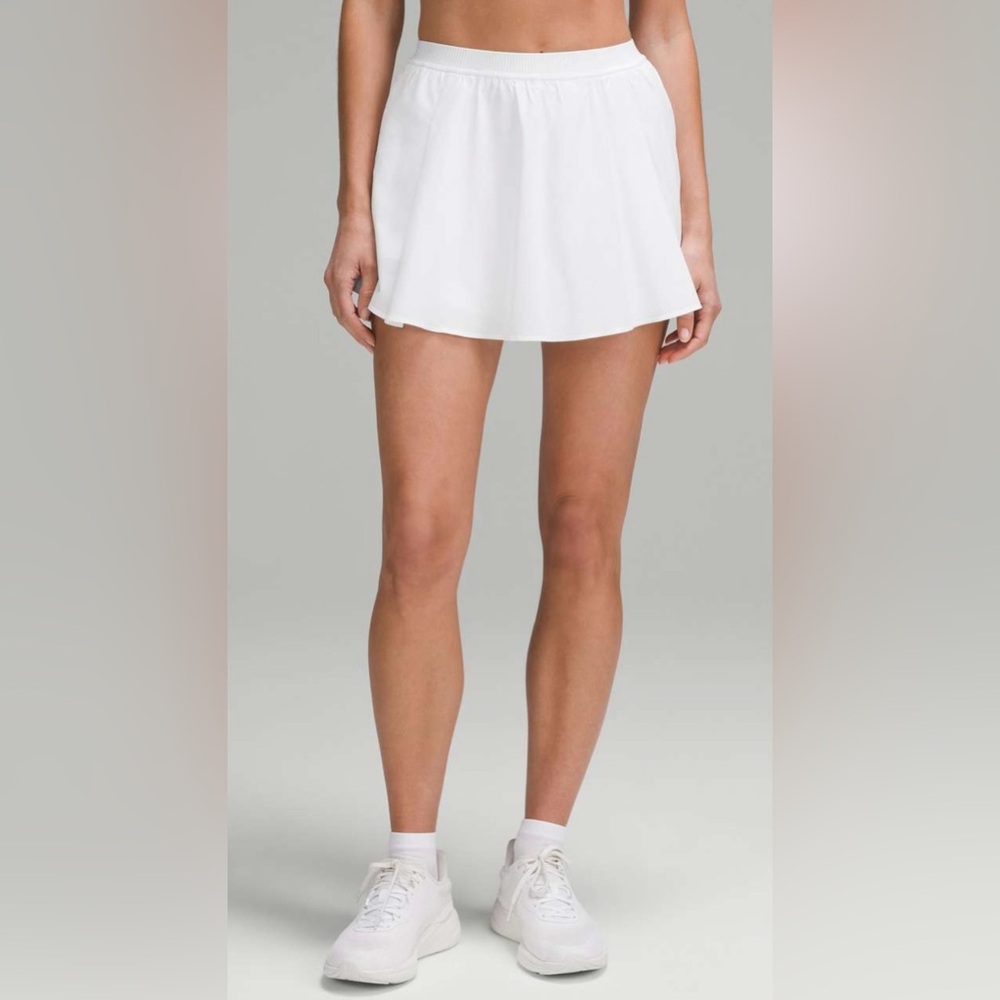 NWT Lululemon Narrow Waistband Tennis Skirt White SZ 10